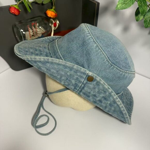 Prada Blue Denim Bucket Hat - Picture 3 of 6